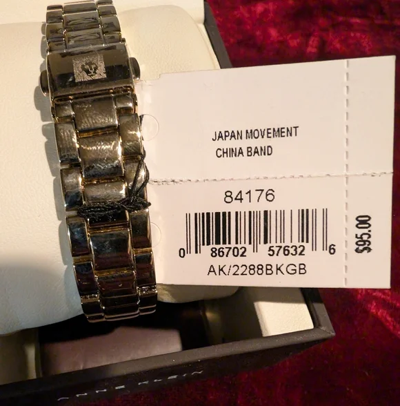 Anne Klein Black Dial Silver Bracelet Watch - Picture 5 of 7